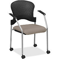 Eurotech Breeze Chair with Casters Stratus Seat Color - Vinyl Seat Material - Plastic Back Material - Gray Frame Color - Four-legged Base - Dillon Stratus - 1 Each (FS8270008)