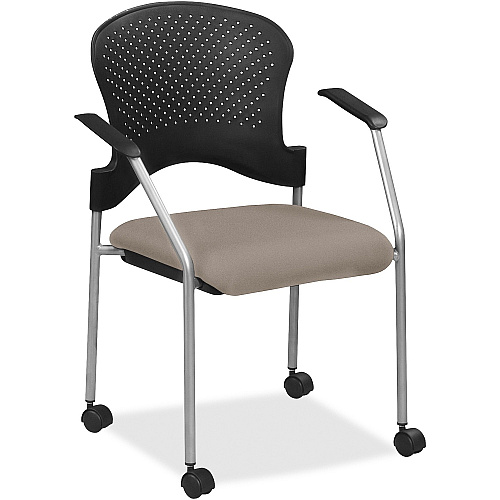Eurotech Breeze Chair with Casters Stratus Seat Color - Vinyl Seat Material - Plastic Back Material - Gray Frame Color - Four-legged Base - Dillon Stratus - 1 Each (FS8270008)