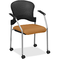 Eurotech Breeze Chair with Casters Fiesta Seat Color - Vinyl Seat Material - Plastic Back Material - Gray Frame Color - Four-legged Base - Dillon Fiesta - 1 Each (FS8270073)