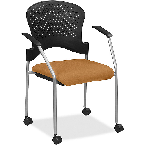Eurotech Breeze Chair with Casters Fiesta Seat Color - Vinyl Seat Material - Plastic Back Material - Gray Frame Color - Four-legged Base - Dillon Fiesta - 1 Each (FS8270073)