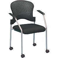 Eurotech Breeze Chair with Casters Nightfall Seat Color - Vinyl, Fabric Seat Material - Nightfall Back Color - Plastic Back Material - Gray Frame Color - Four-legged Base - Canyon Nightfall - Armrest - 1 Each (FS8270105)