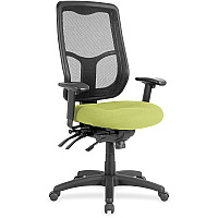 Eurotech Executive Chair Fabric Seat Material - High Back - Dillon Apple Green - Vinyl - 1 Each (MFH9SL009)
