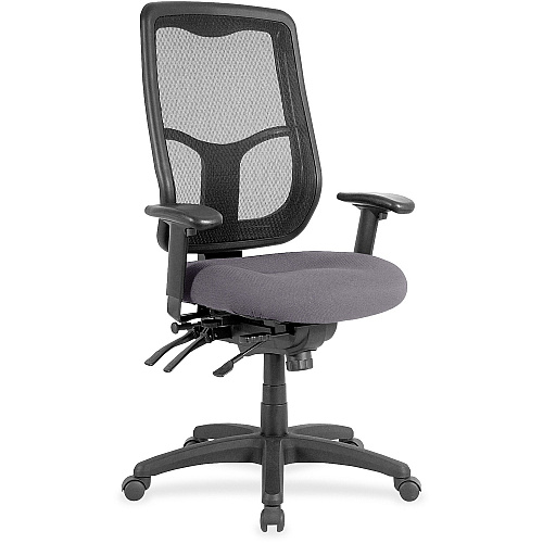 Eurotech Executive Chair Fabric Seat Material - High Back - Canyon Carbon - Vinyl - 1 Each (MFH9SL101)