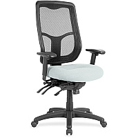 Eurotech Executive Chair Fabric Seat Material - High Back - Castillo Breezy - Vinyl - 1 Each (MFH9SL102)