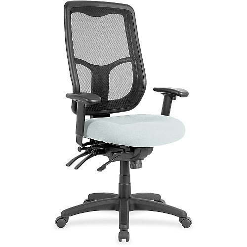 Eurotech Executive Chair Fabric Seat Material - High Back - Castillo Breezy - Vinyl - 1 Each (MFH9SL102)