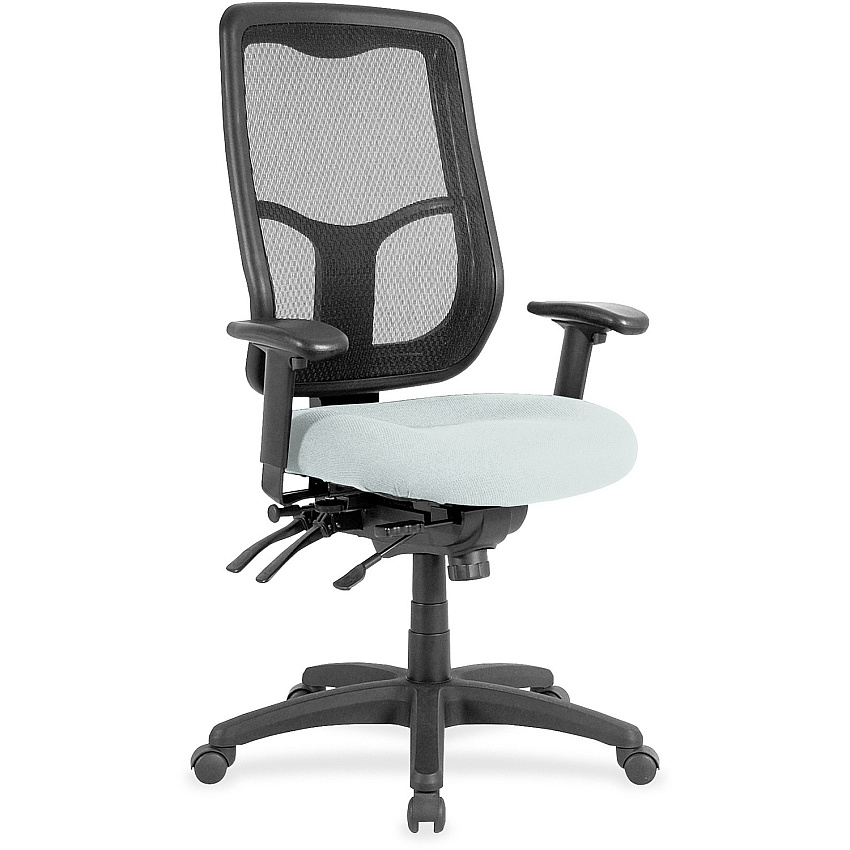 Eurotech Executive Chair Fabric Seat Material - High Back - Castillo Breezy - Vinyl - 1 Each (MFH9SL102)