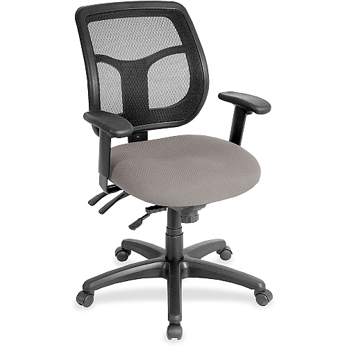 Eurotech Apollo Multi-Function Task Chair Metal Seat Color - Fabric, Vinyl Seat Material - 5-star Base - Castillo Metal - Armrest - 1 Each (MFT945071)