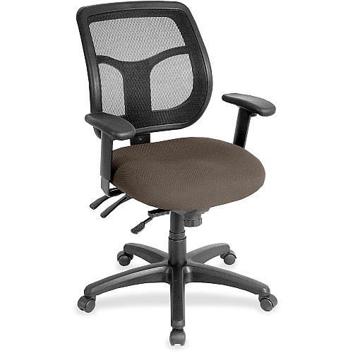 Eurotech Apollo Multi-Function Task Chair Java Seat Color - Fabric, Vinyl Seat Material - 5-star Base - Dillon Java - Armrest - 1 Each (MFT945077)