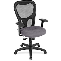 Eurotech Apollo Synchro High Back Chair Carbon Seat Color - Fabric, Vinyl Seat Material - High Back - 5-star Base - Canyon Carbon - 1 Each (MM9500101)