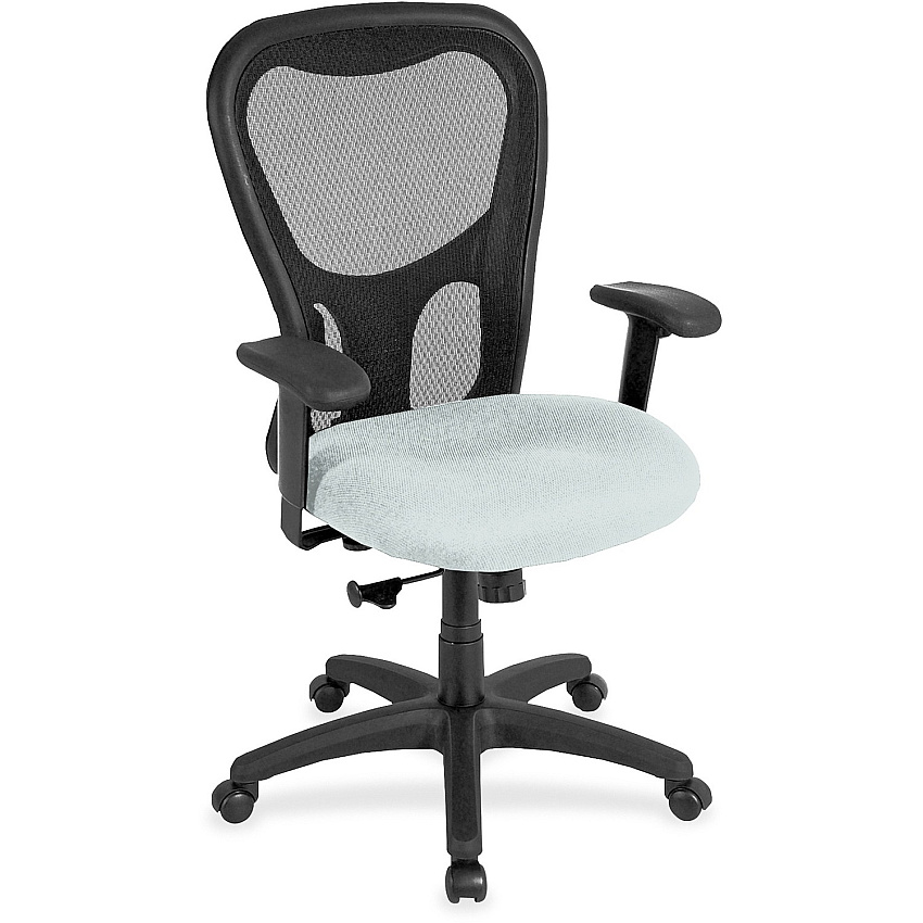 Eurotech Apollo Synchro High Back Chair Breezy Seat Color - Fabric, Vinyl Seat Material - High Back - 5-star Base - Castillo Breezy - 1 Each (MM9500102)