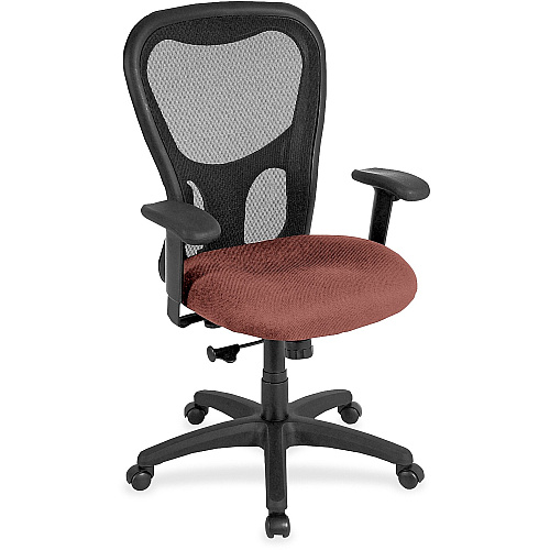 Eurotech Apollo Synchro High Back Chair Cordovan Seat Color - Fabric, Vinyl Seat Material - High Back - 5-star Base - Dillon Cordovan - 1 Each (MM9500106)