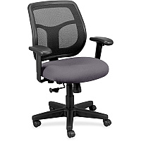 Eurotech Apollo Mid-back Task Chair Carbon Seat Color - Vinyl, Fabric Seat Material - Mid Back - 5-star Base - Canyon Carbon - 1 Each (MT9400101)