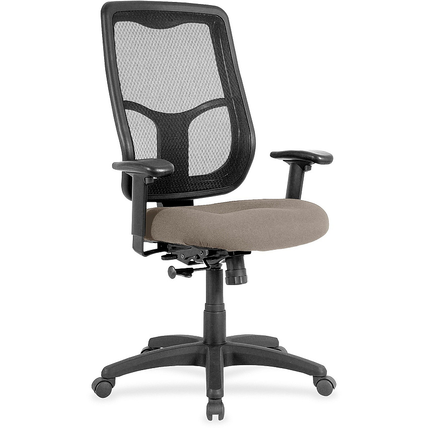 Eurotech Apollo High Back Synchro Task Chair Stratus Seat Color - Fabric, Vinyl Seat Material - High Back - 5-star Base - Dillon Stratus - 1 Each (MTHB94008)