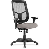 Eurotech Apollo High-back with Ratchet Back Metal Seat Color - Fabric, Vinyl Seat Material - High Back - 5-star Base - Castillo Metal - 1 Each (MTHB94071)