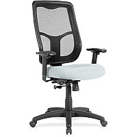 Eurotech Apollo High-back with Ratchet Back Breezy Seat Color - Fabric, Vinyl Seat Material - High Back - 5-star Base - Castillo Breezy - 1 Each (MTHB94102)