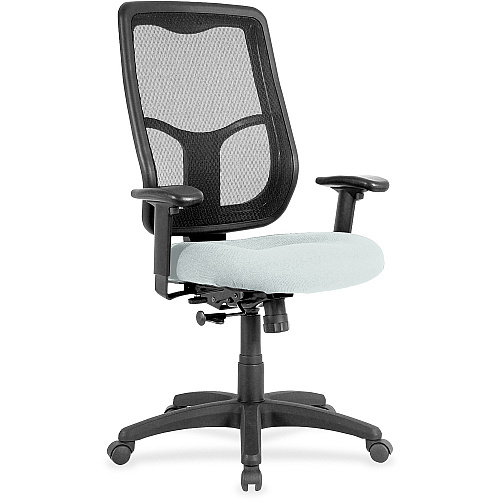 Eurotech Apollo High-back with Ratchet Back Breezy Seat Color - Fabric, Vinyl Seat Material - High Back - 5-star Base - Castillo Breezy - 1 Each (MTHB94102)