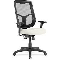 Eurotech Apollo High-back with Ratchet Back Snow Seat Color - Fabric, Vinyl Seat Material - High Back - 5-star Base - Dillon Snow - 1 Each (MTHB94103)