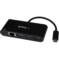 StarTech 3 Port Usb C Hub To Usb-a 5gbps/gbe/pd (HB30C3AGEPD)