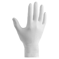 Ansell Dura-Touch Single-use Powder-free Vinyl Gloves 9" Glove Length - Clear, White - Latex-free, Durable, Long Lasting - For Laboratory Application, Manufacturing, Chemical, Food Handling, Industrial - 100/Box - 1 Each (34725S)