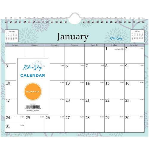 Blue Sky Rue Du Flore Wall Calendar (101613)