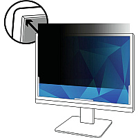 3M Privacy Filter Black, Matte For 20.1" Widescreen LCD Monitor - 16:10 - Scratch Resistant, Fingerprint Resistant, Dust Resistant - Anti-glare - 1 Each (PF201W1B)