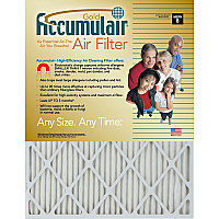 Accumulair Gold Air Filter For Air Conditioner, Furnace - Remove Mold Spores, Removes Mildew, Remove Bacteria, Remove Micro Organisms, Remove Allergens, Remove Dust, Remove Smoke, Remove Pet Dander, Remove Dust Mite - 12