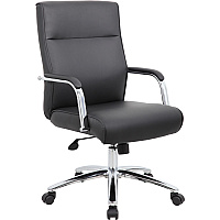Boss Conf Chair, Black Black - 1 Each (B696CBK)