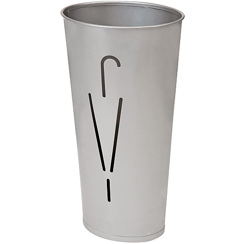 Alba Umbrella Holder 12.2" Height x 10.2" Width x 10.2" Depth - Steel - Gray - Sturdy - 1 Each (PMRAINYM)