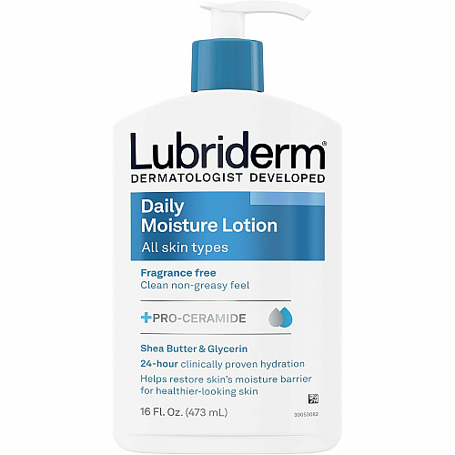 Lubriderm Daily Moisture Lotion Lotion - 16 fl oz - For Dry, Normal Skin - Applicable on Body - Moisturising, Non-greasy, Fragrance-free, Absorbs Quickly - 1 Each (48323)
