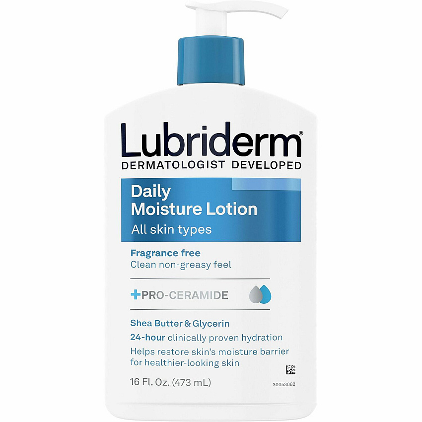 Lubriderm Daily Moisture Lotion Lotion - 16 fl oz - For Dry, Normal Skin - Applicable on Body - Moisturising, Non-greasy, Fragrance-free, Absorbs Quickly - 1 Each (48323)