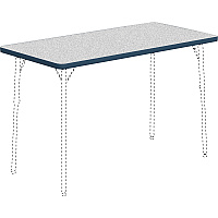 Lorell Classroom Activity Tabletop Gray Nebula, High Pressure Laminate (HPL) Rectangle Top - 48