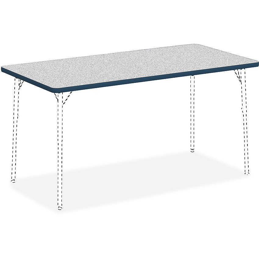 Lorell Classroom Activity Tabletop Gray Nebula, High Pressure Laminate (HPL) Rectangle Top - 60" Table Top Width x 30" Table Top Depth x 1.13" Table Top Thickness - Classroom - 1 Each (LLR99918)
