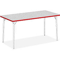 Lorell Classroom Activity Tabletop Gray Nebula, High Pressure Laminate (HPL) Rectangle Top - 60