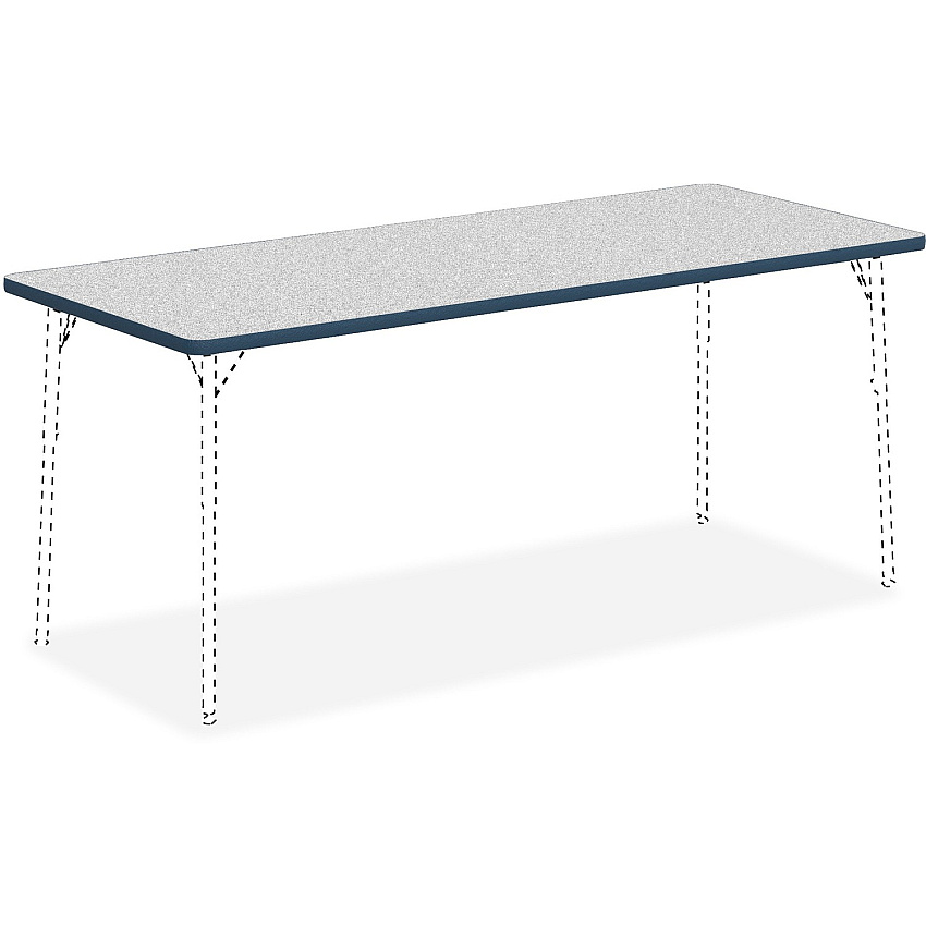 Lorell Classroom Activity Tabletop Gray Nebula, High Pressure Laminate (HPL) Rectangle Top - 72" Table Top Width x 30" Table Top Depth x 1.13" Table Top Thickness - Classroom - Assembly Required - 1 Each (LLR99920)