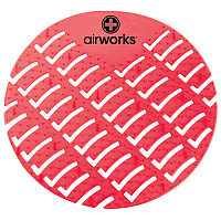 Airworks Urinal Screen, Lt. Red, Fruit Basket, 10/bx, Box Of 10 (AWUS229-BX)