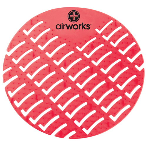 Airworks Urinal Screen, Lt. Red, Fruit Basket, 10/bx, Box Of 10 (AWUS229-BX)