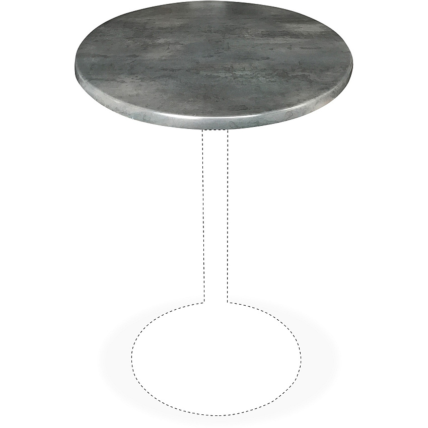 Holland Bar Stools Utility Table Top Round Top - 30" Table Top Diameter - Black Steel - 2 / Carton (OD30RBLKSTL)