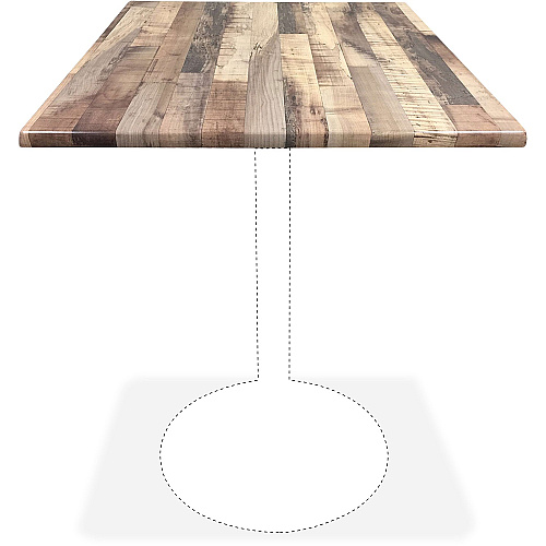 Holland Bar Stools Utility Table Top Square Top - 36" Table Top Width x 36" Table Top Depth - Rustic - 2 / Carton (OD36SRUSTIC)
