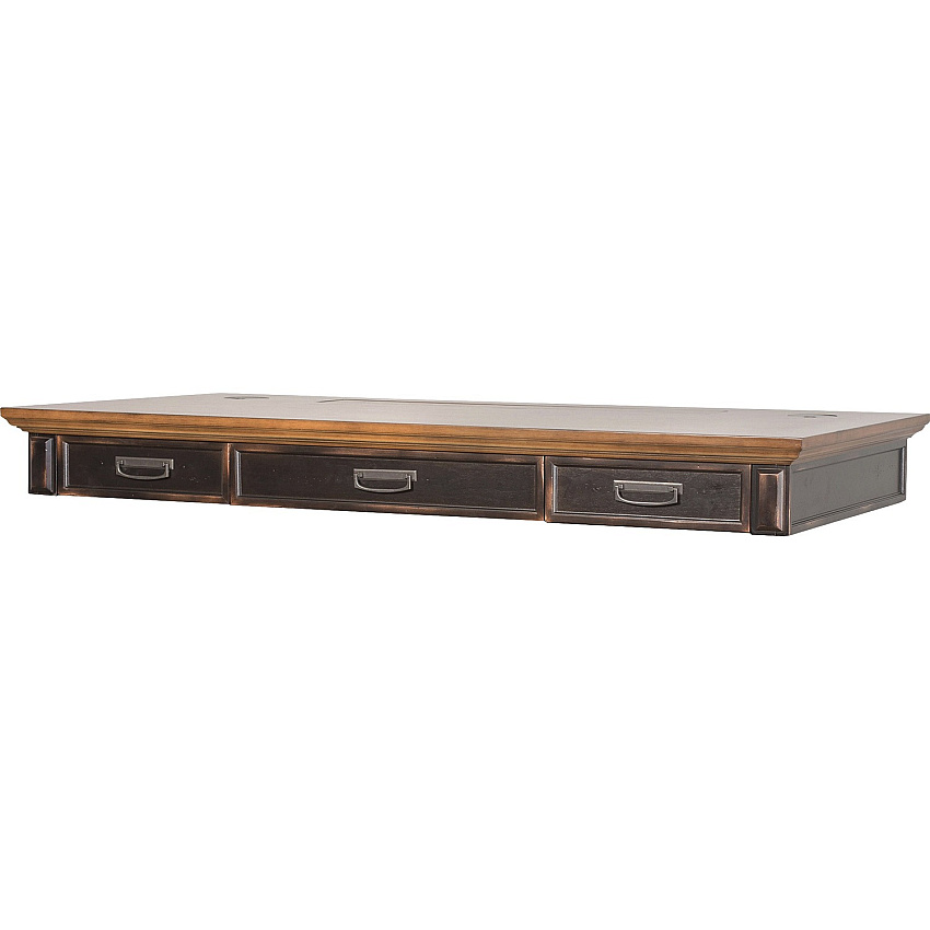 Martin Hartford Sit/Stand Desktop Total Drawer(s): 3 - 1 Shelve(s) - Finish: Vintage Black - 1 Each (IMHF384T)