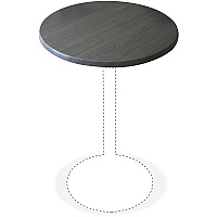 Holland Bar Stools Utility Table Top Charcoal Round Top - 30" Table Top Diameter - 2 / Carton (OD30RCHAR)