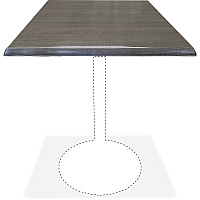 Holland Bar Stools Utility Table Top Charcoal Square Top - 30" Table Top Length x 30" Table Top Width - 2 / Carton (OD30SCHAR)
