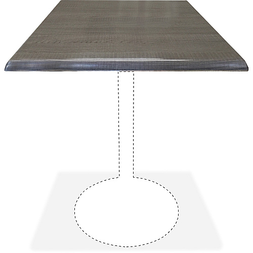 Holland Bar Stools Utility Table Top Charcoal Square Top - 36" Table Top Length x 36" Table Top Width - 2 / Carton (OD36SCHAR)