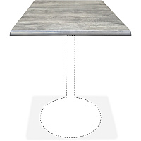 Holland Bar Stools Utility Table Top Graystone Square Top - 36" Table Top Length x 36" Table Top Width - 2 / Carton (OD36SGRYSTN)