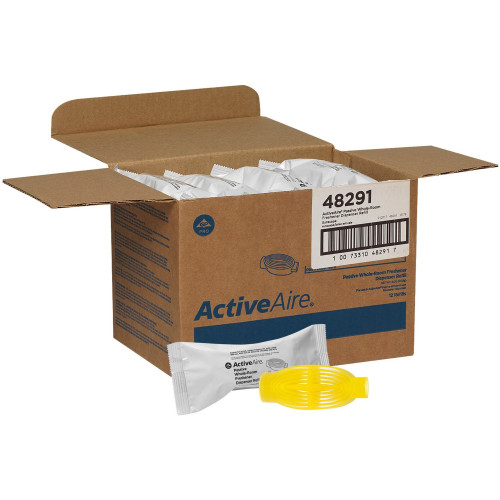 Georgia-Pacific ActiveAire Passive Whole-Room Freshener, Sunscape Mango, Gel, 12/Carton (48291)