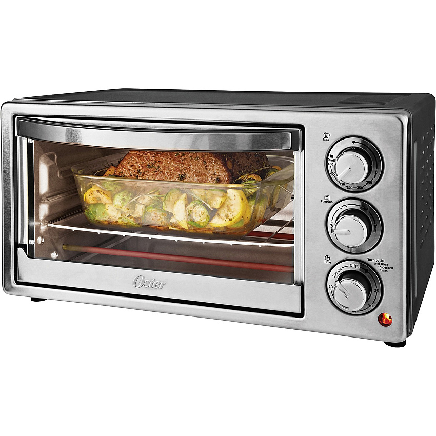 Oster Toaster Oven 1300 W - Toast, Convection, Browning, Bake, Broil - Gray (TSSTTVF817)