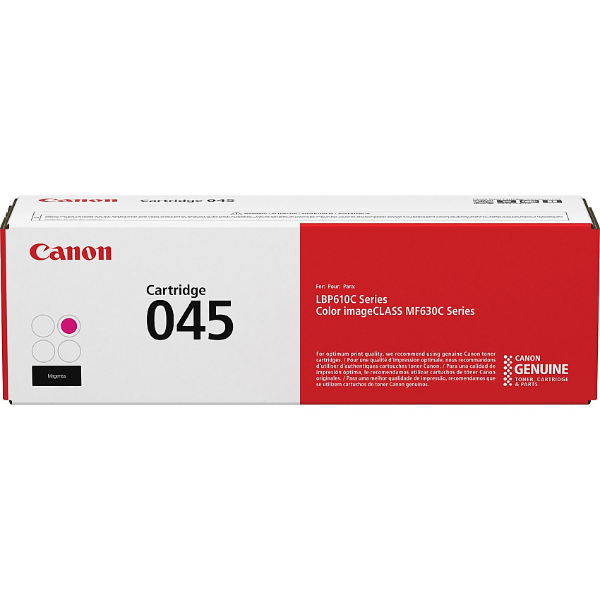 Canon 045 Original Standard Yield Laser Toner Cartridge - Magenta - 1 Each 1300 Pages (CRTDG045M)