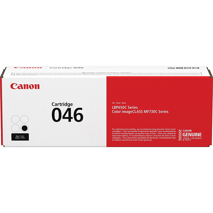 Canon 046 Original Standard Yield Laser Toner Cartridge - Black - 1 Each 2200 Pages (CRTDG046BK)