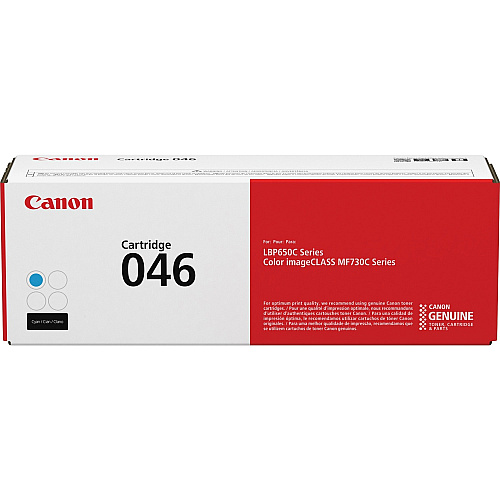 Canon 046 Original Standard Yield Laser Toner Cartridge - Cyan - 1 Each 2300 Pages (CRTDG046C)