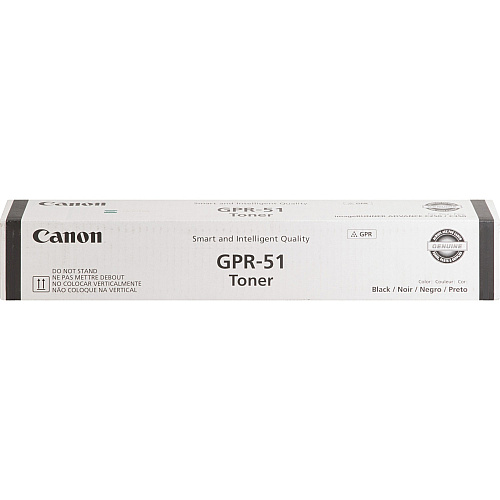 Canon GPR-51 Original Laser Toner Cartridge - Black - 1 Each 19000 Pages (GPR51BK)