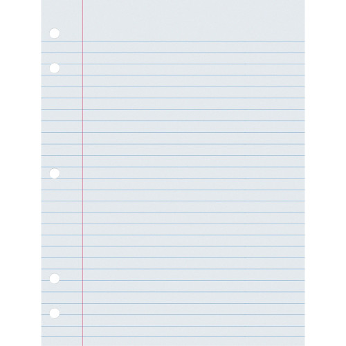 Dixon Ticonderoga Pacon Hole Punched Notebook Filler Paper (3201)